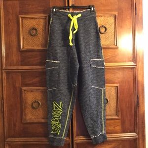 ZUMBA navy/ lime Cargo Sweatpants